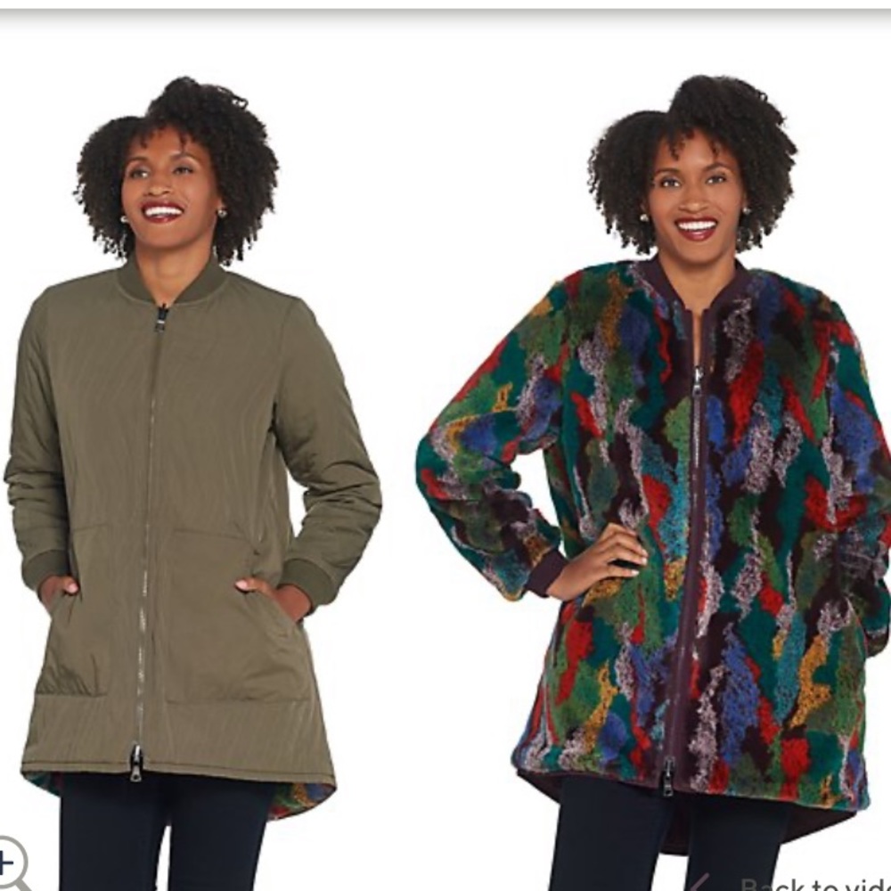 LOGO by Lori Goldstein Reversable Jacket